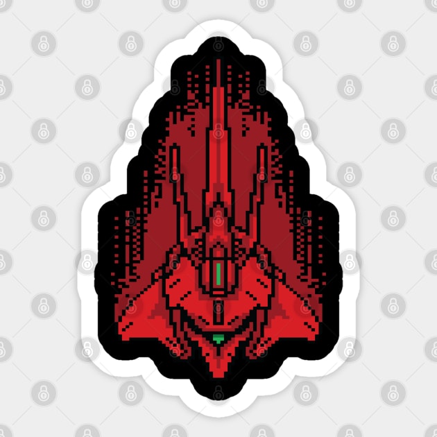 sazabi pixel Sticker by Amartwork